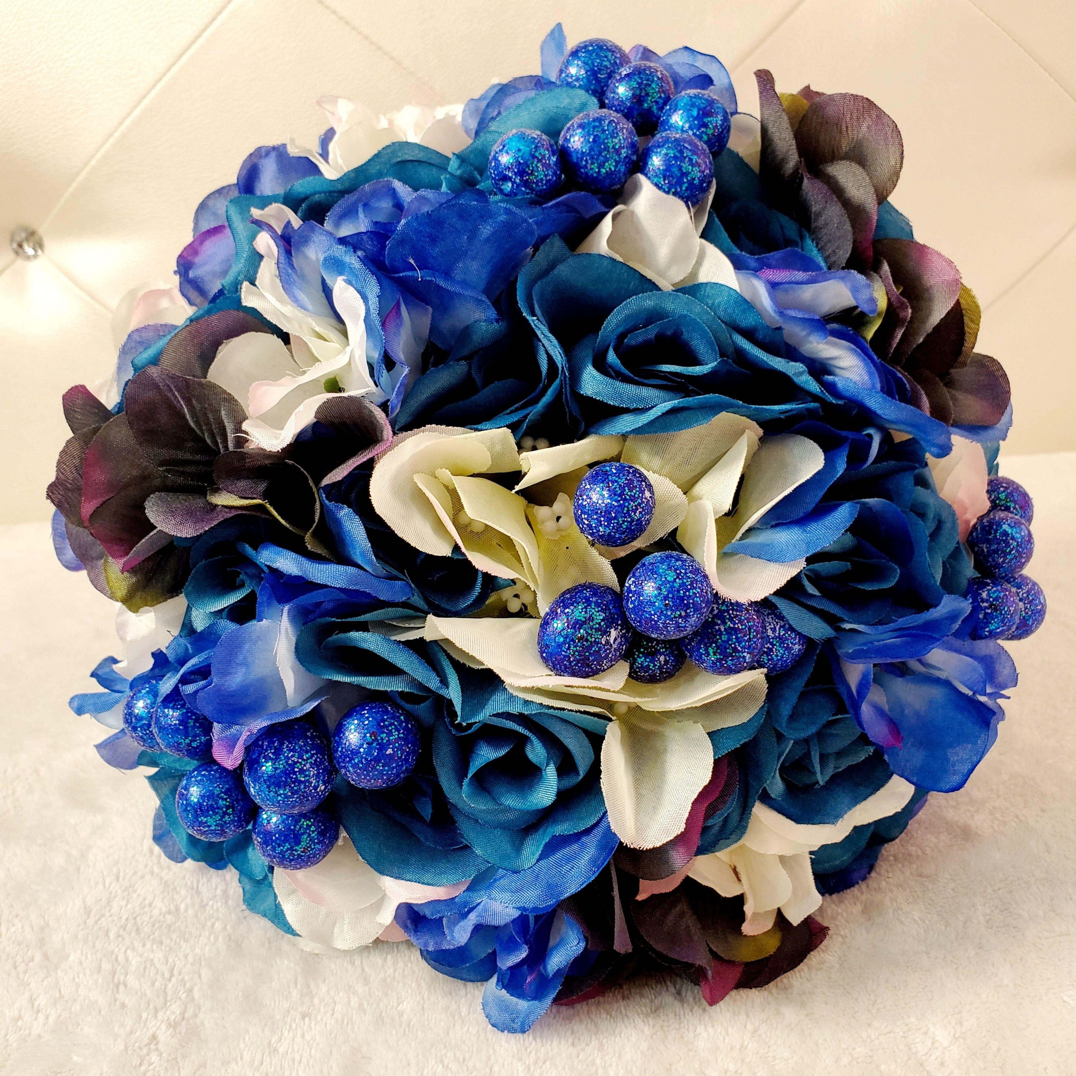 Blue Bridal Boutonnieres & Bouquet - Samarlie