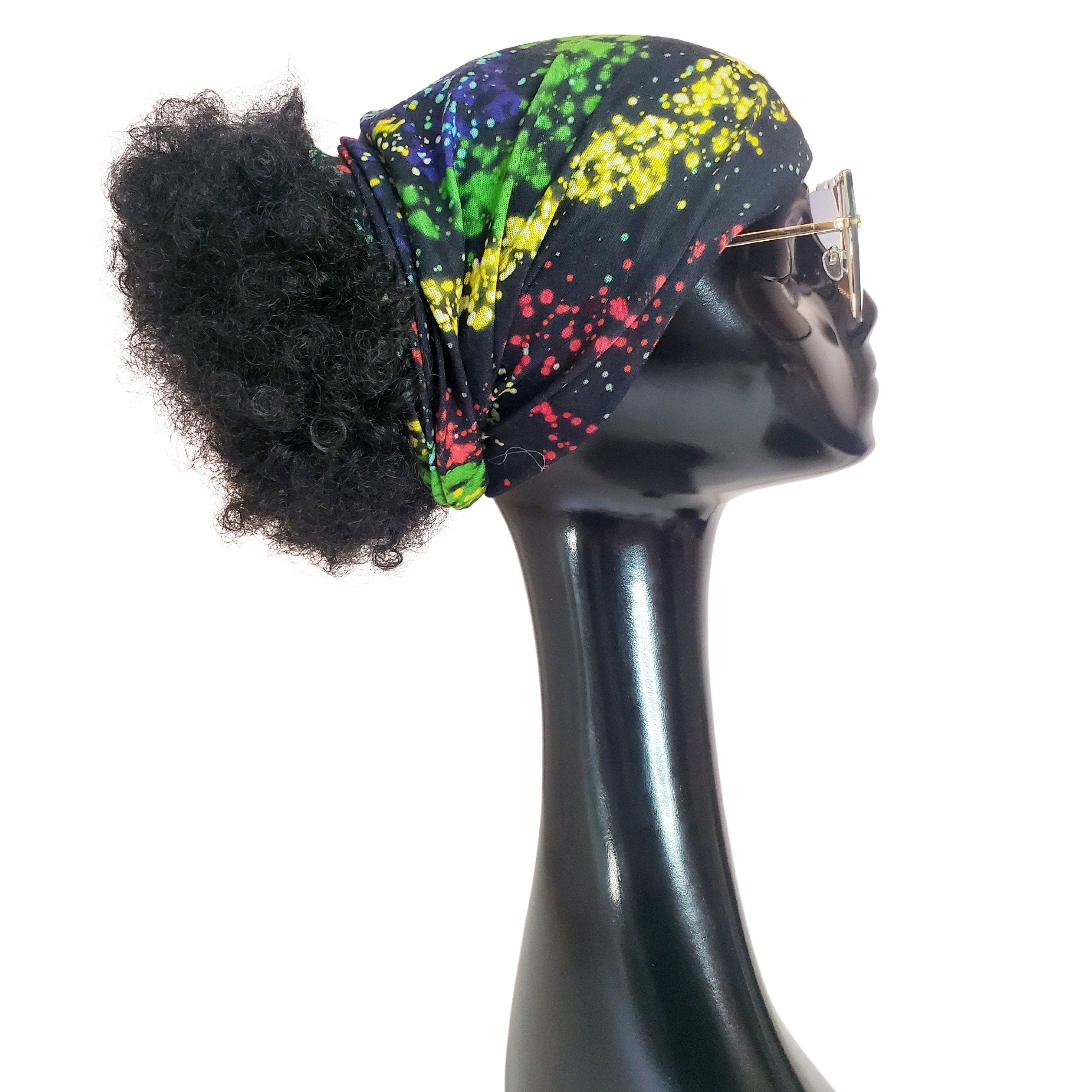 Black Curly Afro Bun Pony Cap - Samarlie