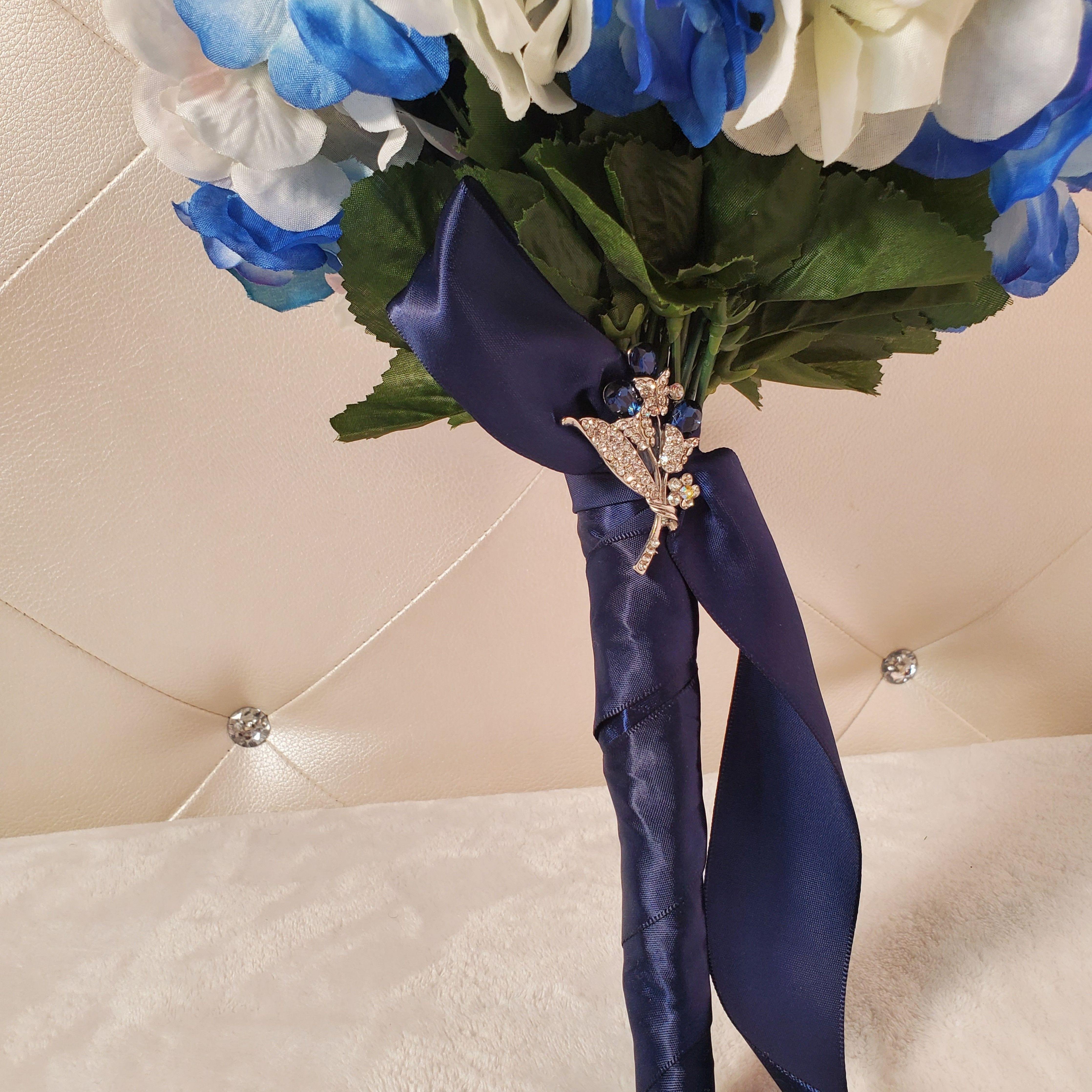 Blue Bridal Boutonnieres & Bouquet - Samarlie