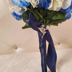 Blue Bridal Boutonnieres & Bouquet - Samarlie