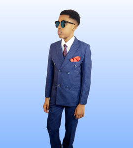 Luxury Slim Fit Double-Breasted Boy's Suit