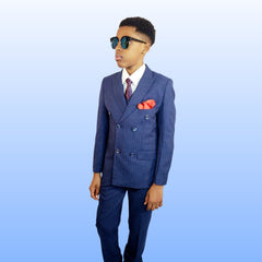 Luxury Slim Fit Double-Breasted Boy's Suit