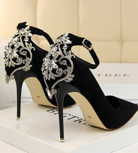 High heel wedding shoes