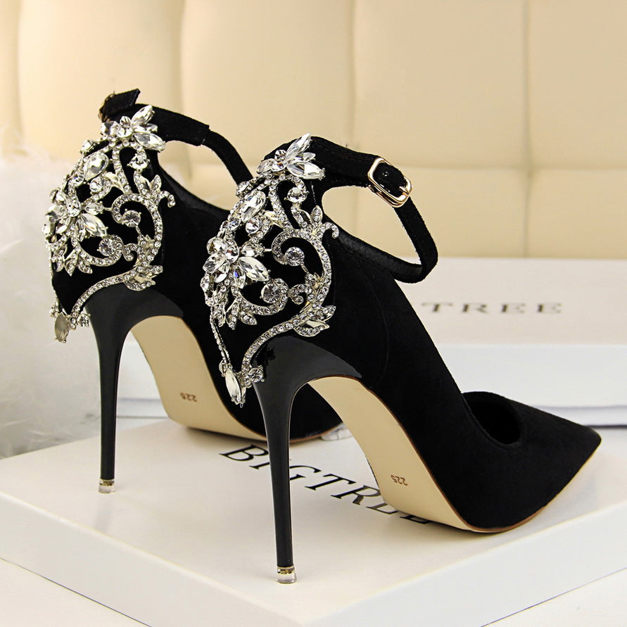 High heel wedding shoes