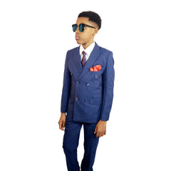 Luxury Slim Fit Double-Breasted Boy's Suit