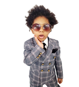 Luxury Slim Fit Double-Breasted Boy's Suit