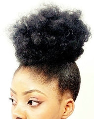 Short afro Puff Curly Synthetic Hair Bun