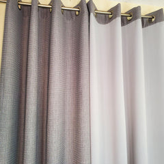 Stunning Two Tones Floor Length Gourmets Curtain - Samarlie