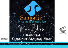 Pure Bliss Charcoal  Coconut Almond Soap Bar